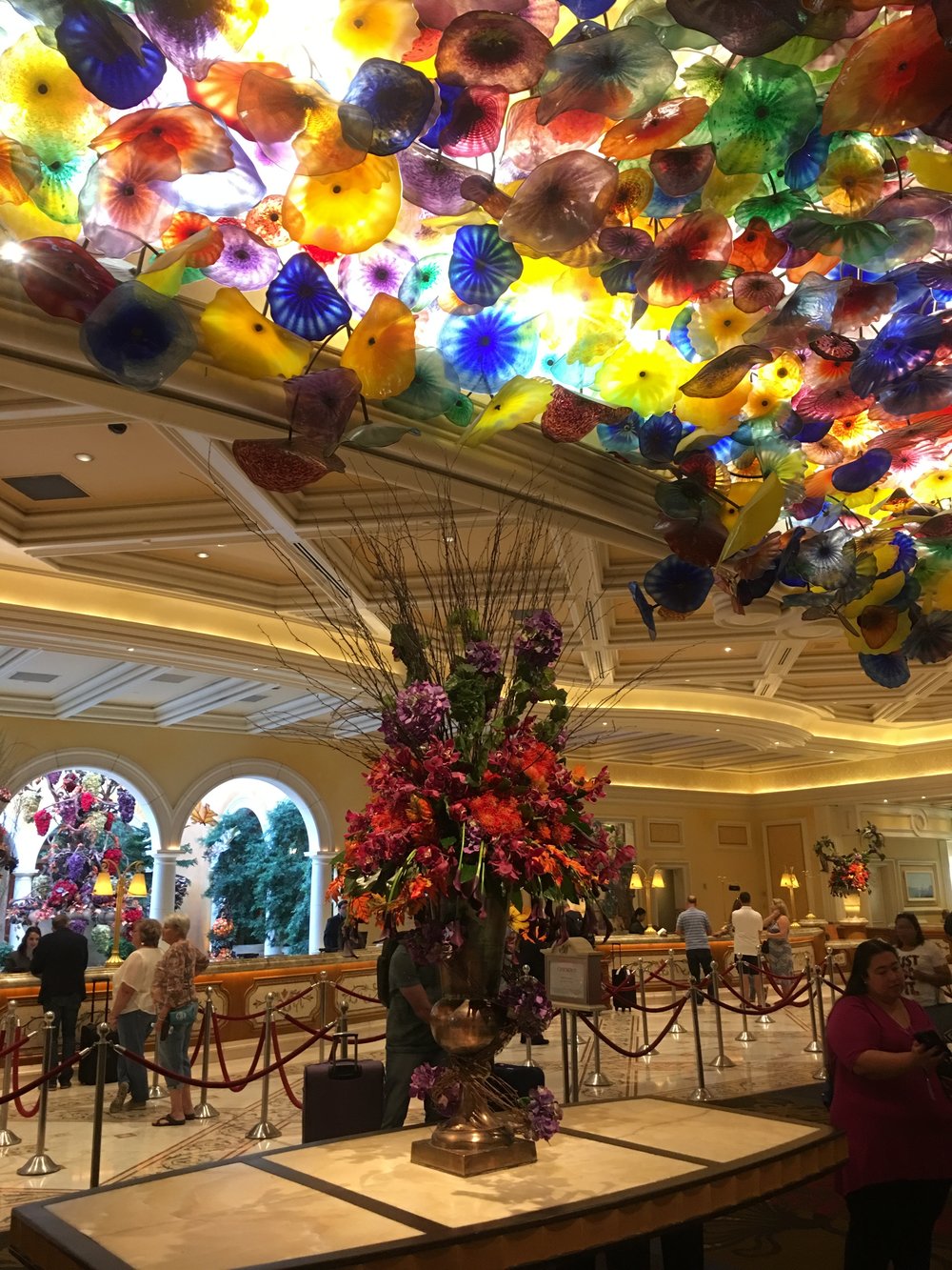 Glass flowers at the Bellagio